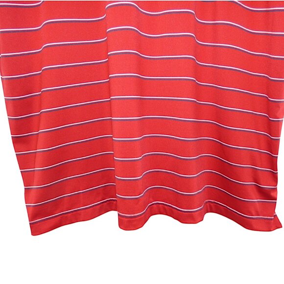 Brooks Brothers Performance Red Striped Polo Shirt L | Preppy Golf Classic - Picture 3 of 9